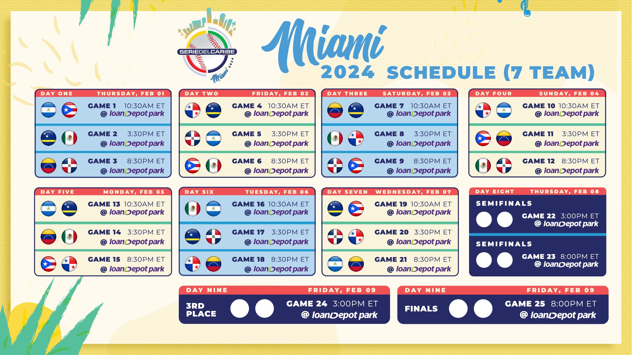 CALENDARIO SERIE DEL CARIBE