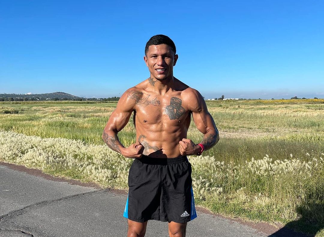 MIGUE 'ALACRÁN' BERCHELT DURANTE UN ENTRENAMIENTO