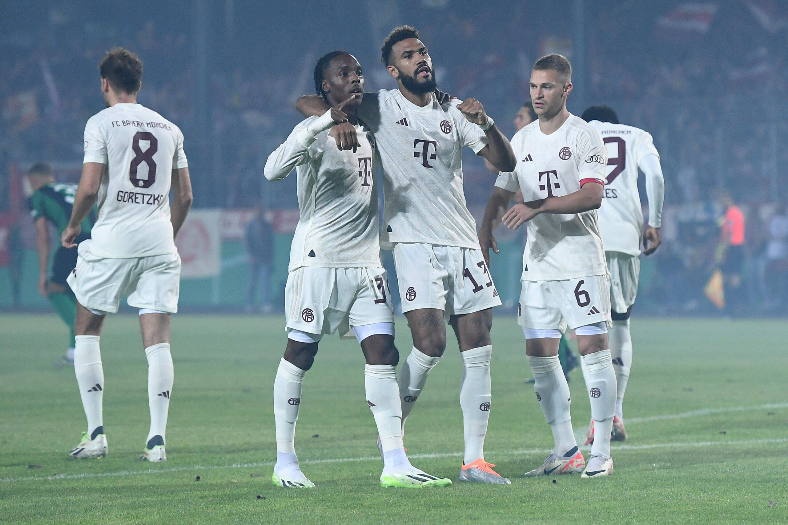 Bayern celebrando el gol