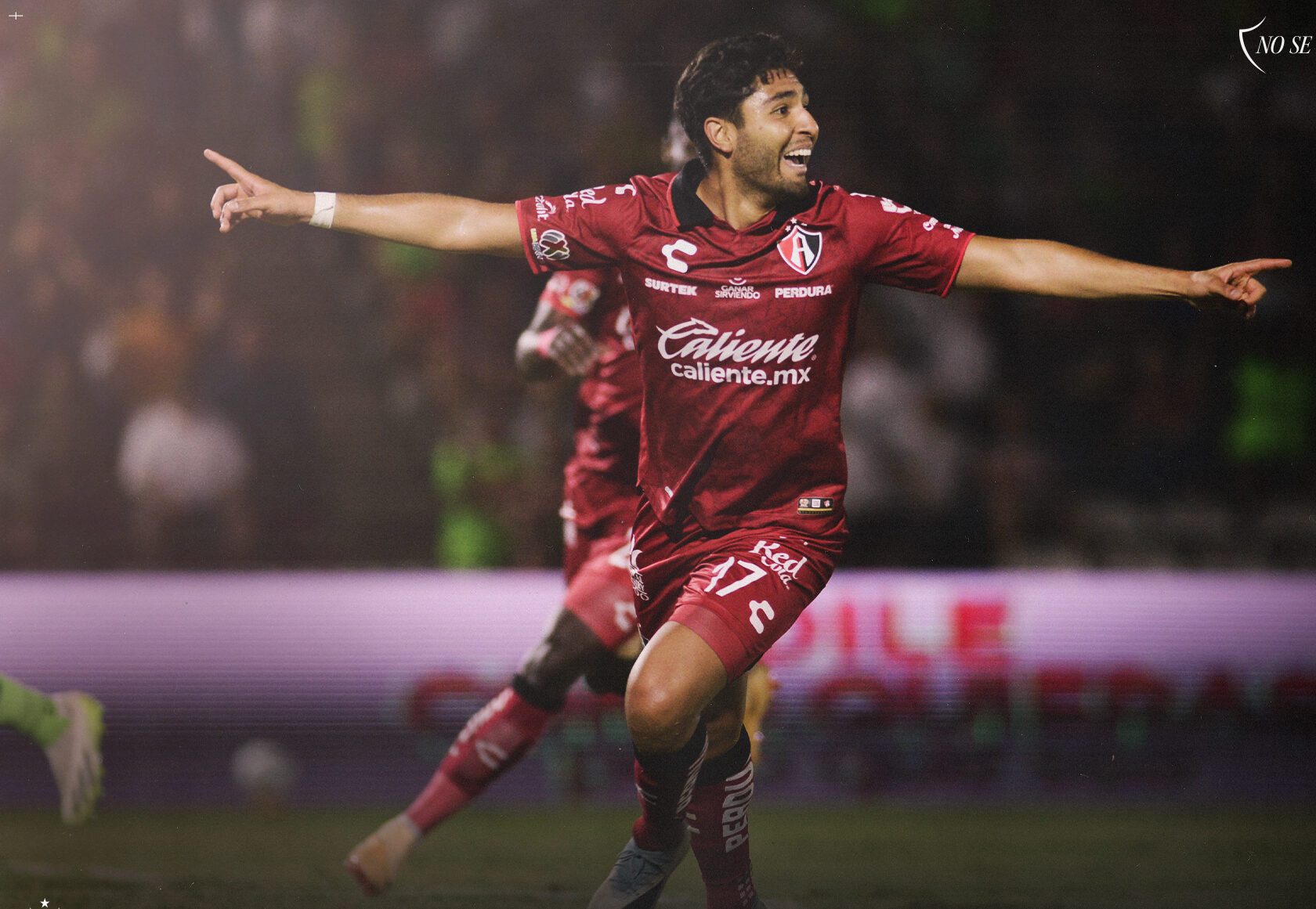Jaziel Martínez celebra gol del Atlas