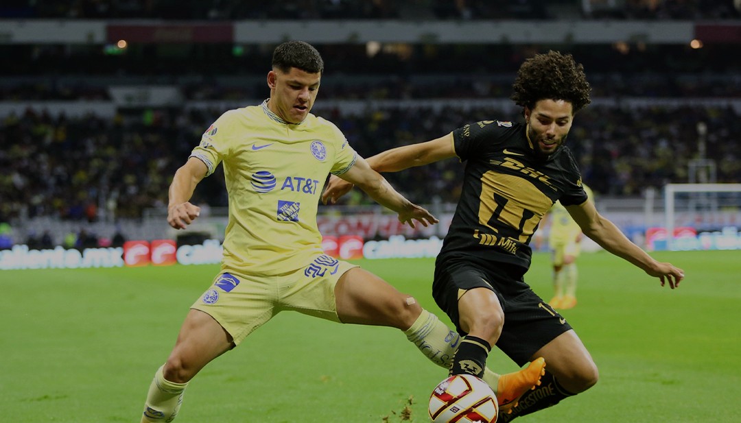 ACCIONES DE PARTIDO ENTRE PUMAS Y AMÉRICA DE MESES ATRÁS