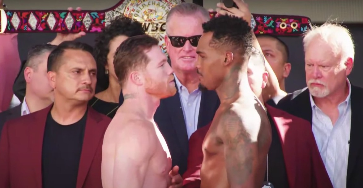 CANELO ÁLVAREZ Y JERMELL CHARLO FRENTE A FRENTE TRAS EL PESAJE