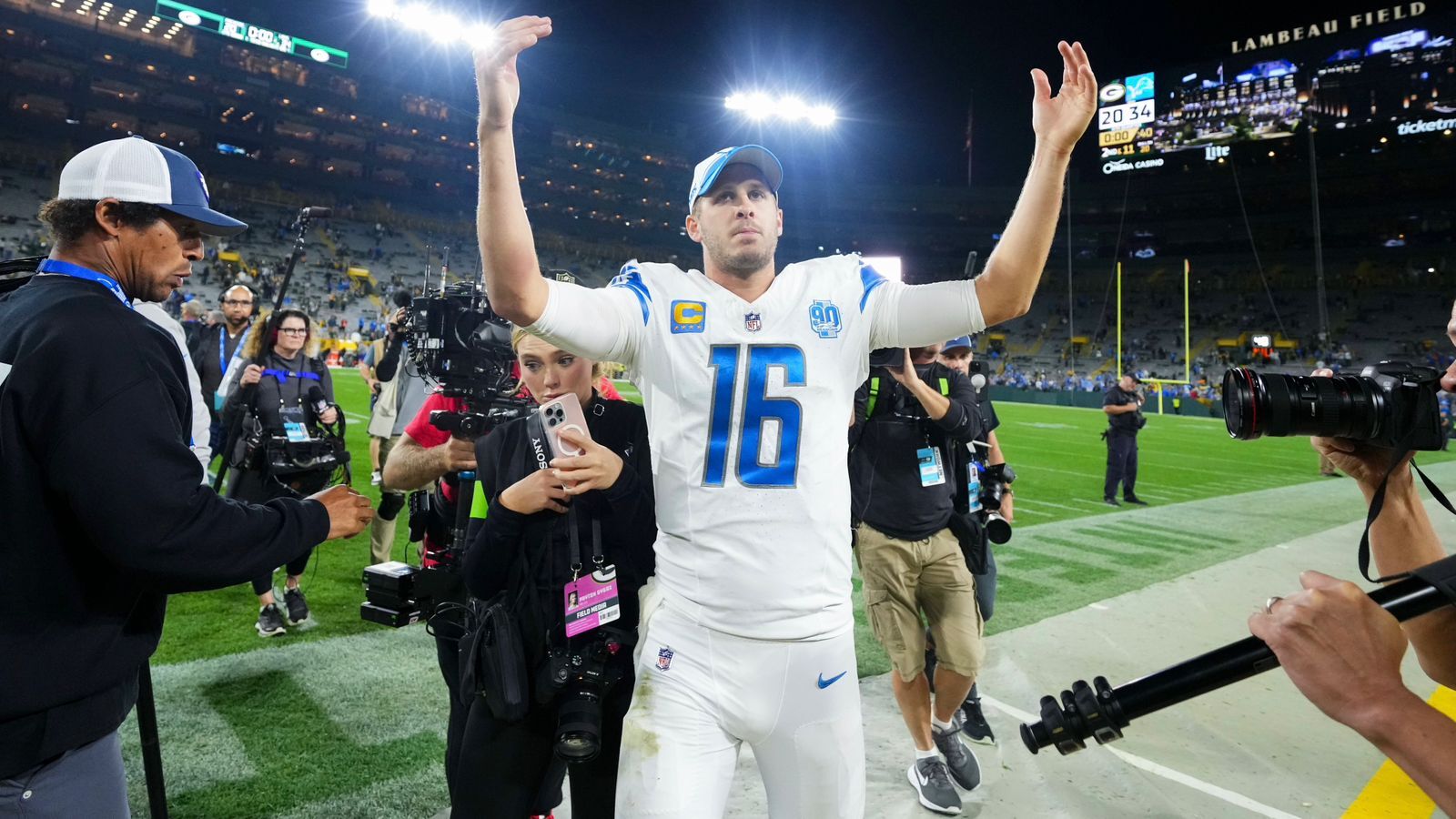 lions vs packers hoy
