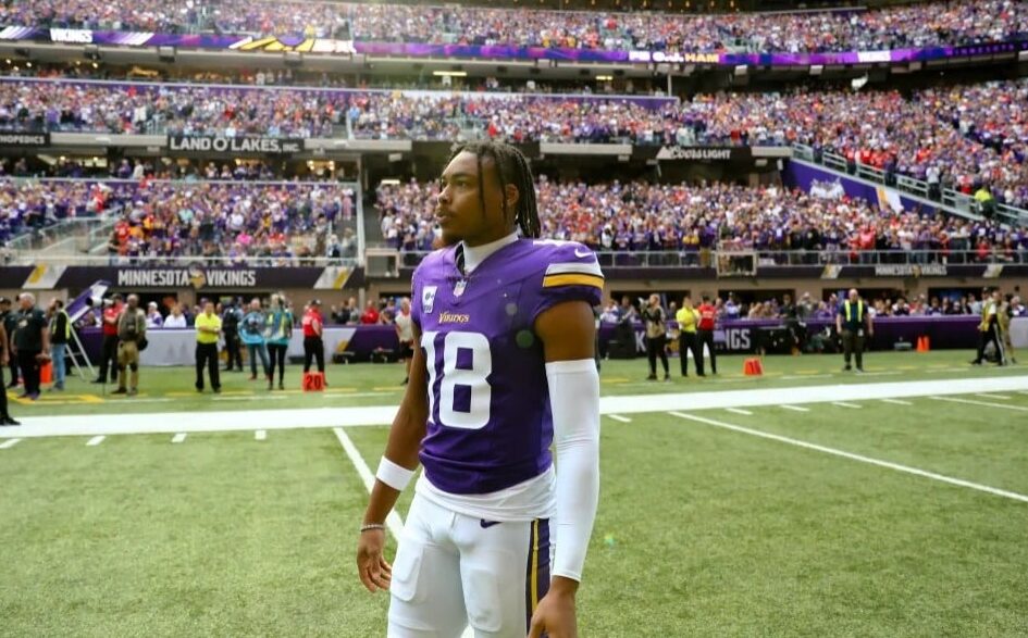 JUSTIN JEFFERSON PREVIO AL PARTIDO DE LOS VIKINGS CONTRA LOS CHIEFS