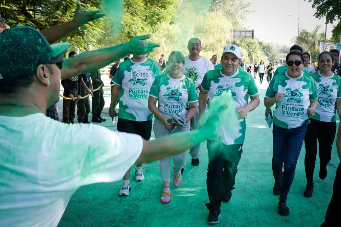 Carrera pintate de verde