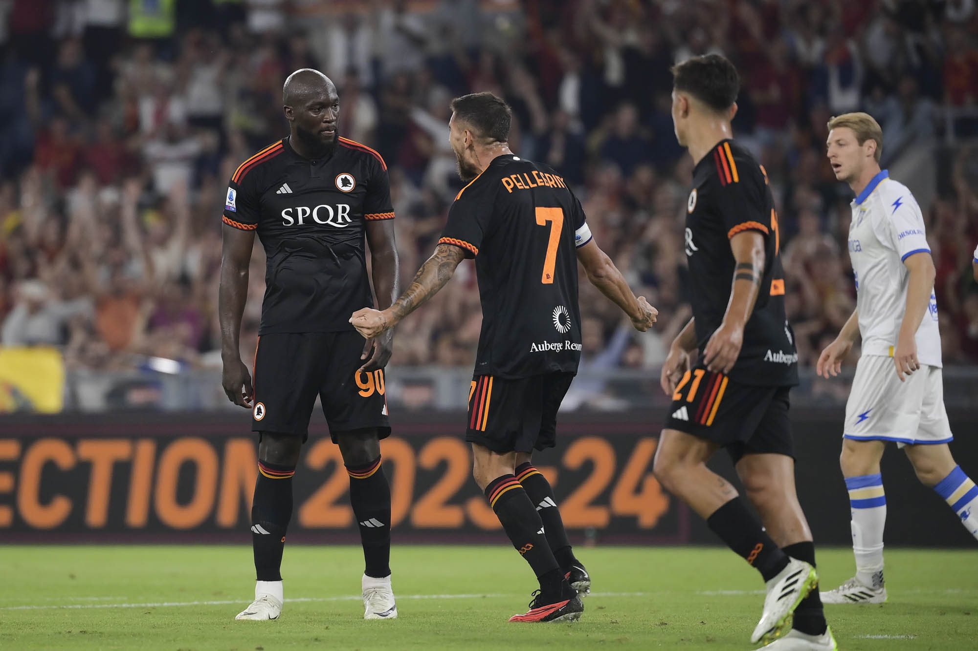 Lukaku festejando el gol