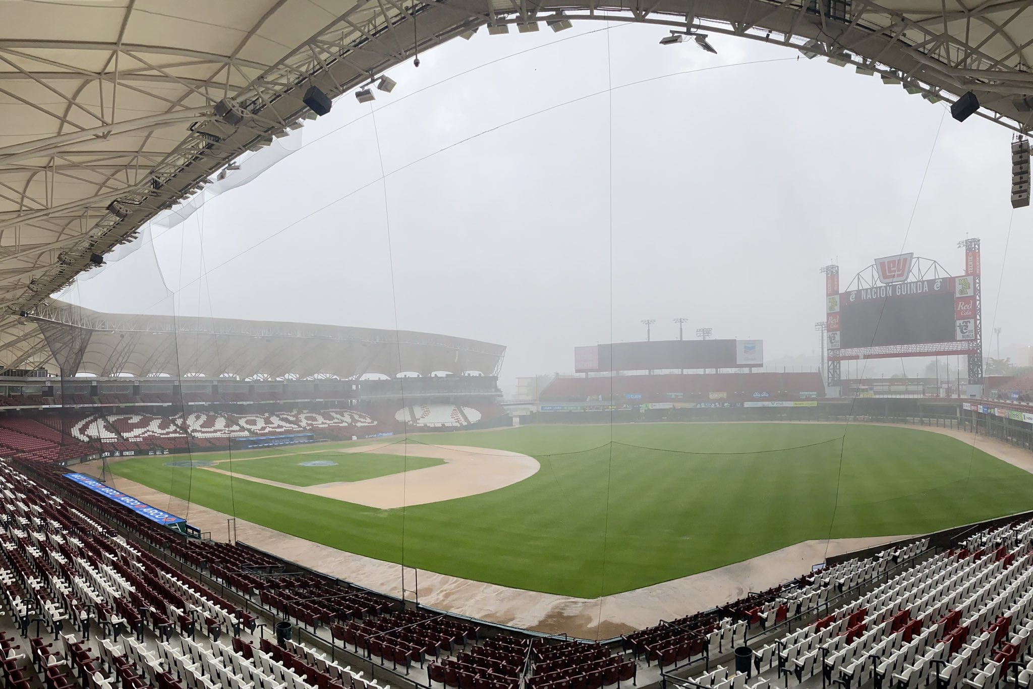 Estadio Tomateros lluvia