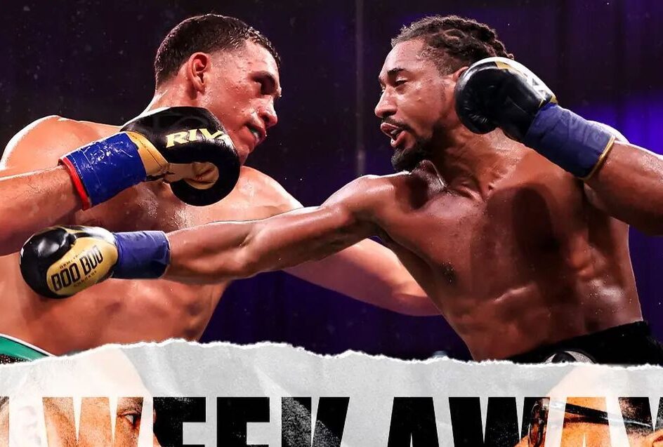 FLYER DE LA PRÓXIMA PELEA ENTRE DAVID BENAVÍDEZ Y DEMETRIUS ANDRADE