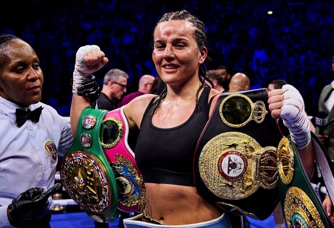 CHANTELLE CAMERON LUEGO DE SU TRIUNFO ANTE KATIE TAYLOR EN MAYO DE ESTE AÑO