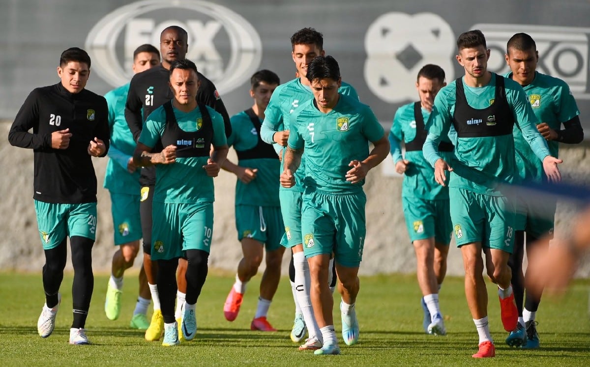 Club León entrenando.
