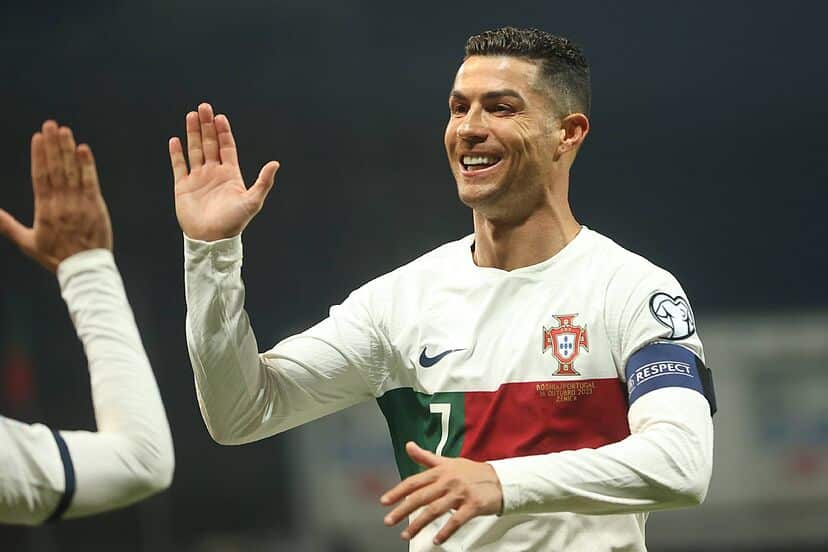 CR7 festejando el gol