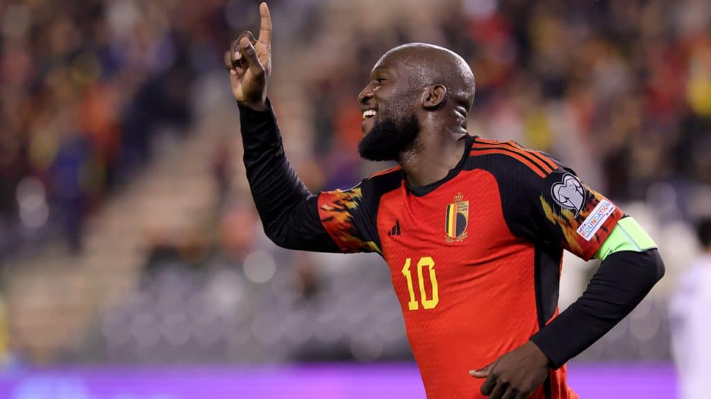 Lukaku festejando un gol