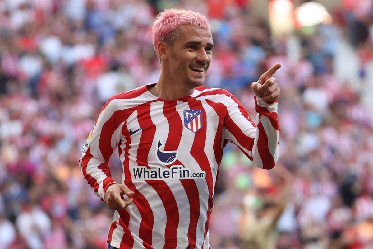 Griezmann festejando una anotación