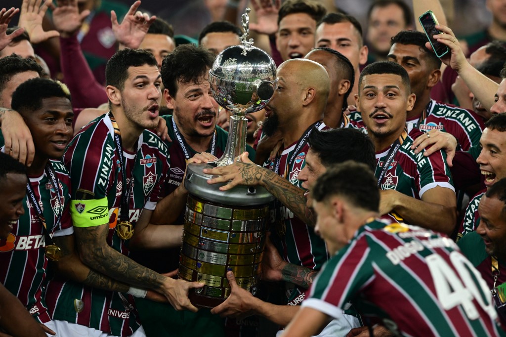 EL FLUMINENSE CELEBRA EL GANAR LA COPA LIBERTADORES