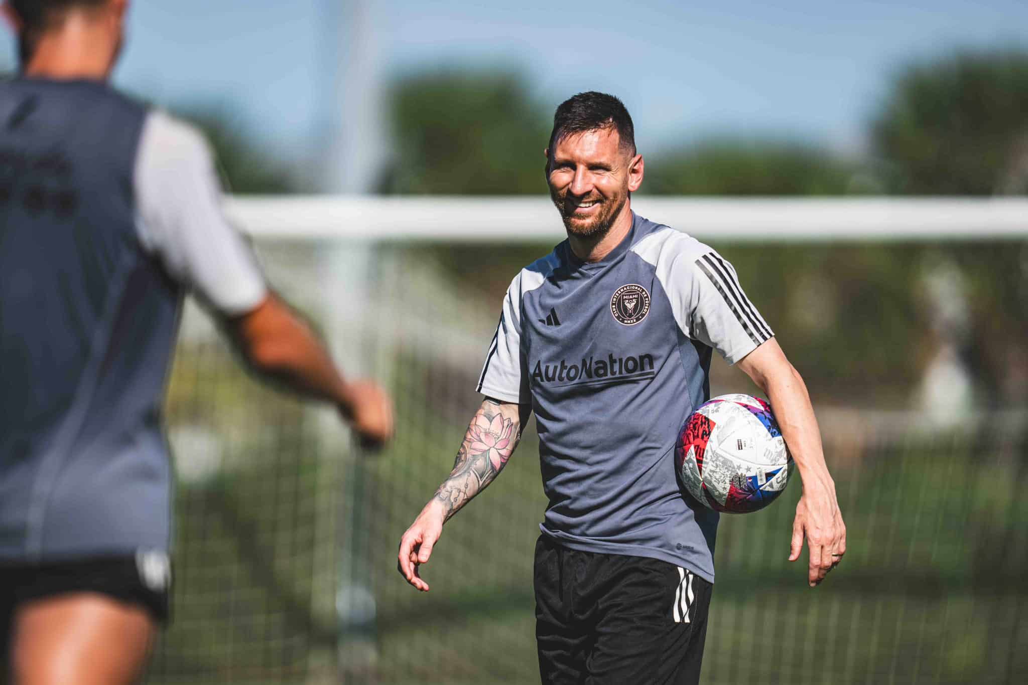 LIONEL MESSI DURANTE UN ENTRENAMIENTO CON EL INTER DE MIAMI