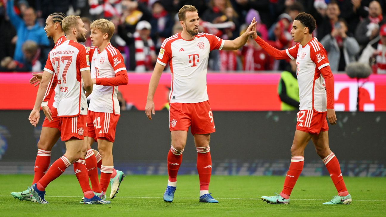 Bayern Munich festejando gol
