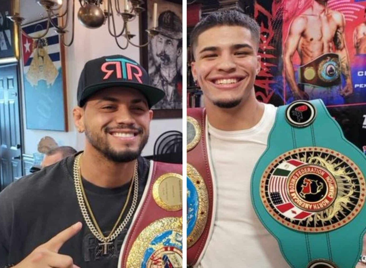 ROBEISY RAMÍREZ (IZQUIERDA) Y XANDER ZAYAS (DERECHA)