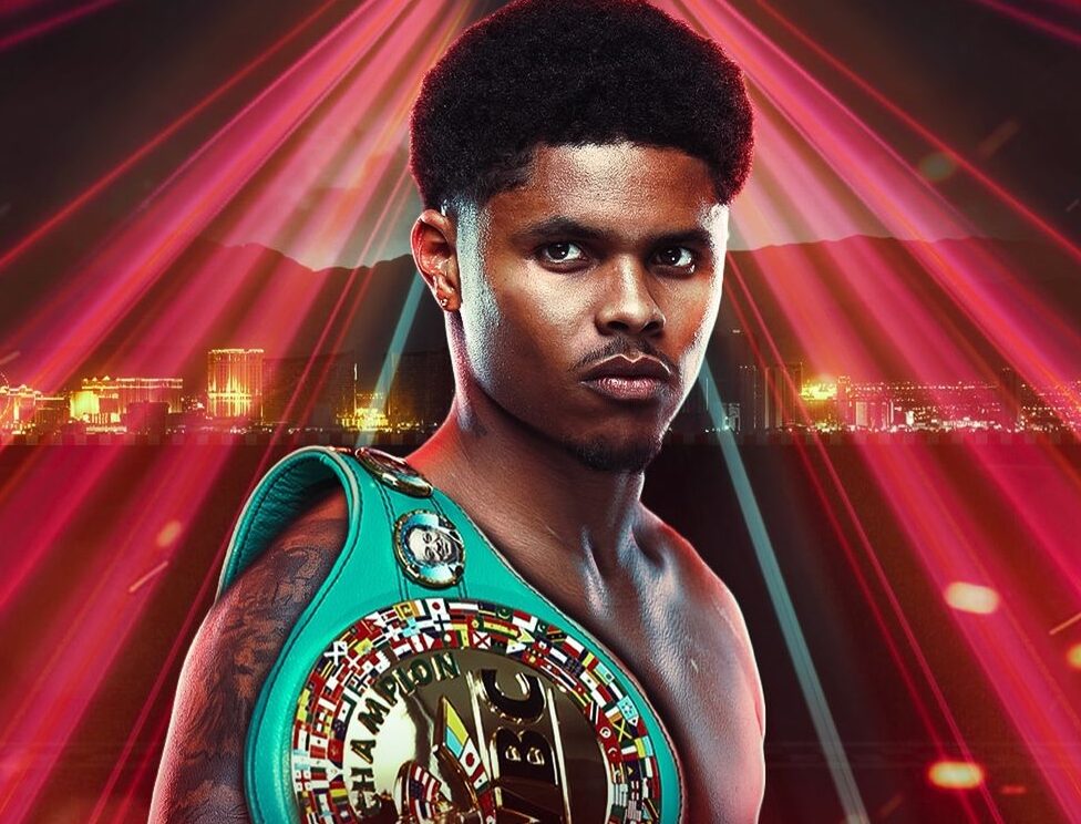 POSTER DE SHAKUR STEVENSON TRAS SU VICTORIA ANTE EDWIN DE LOS SANTOS