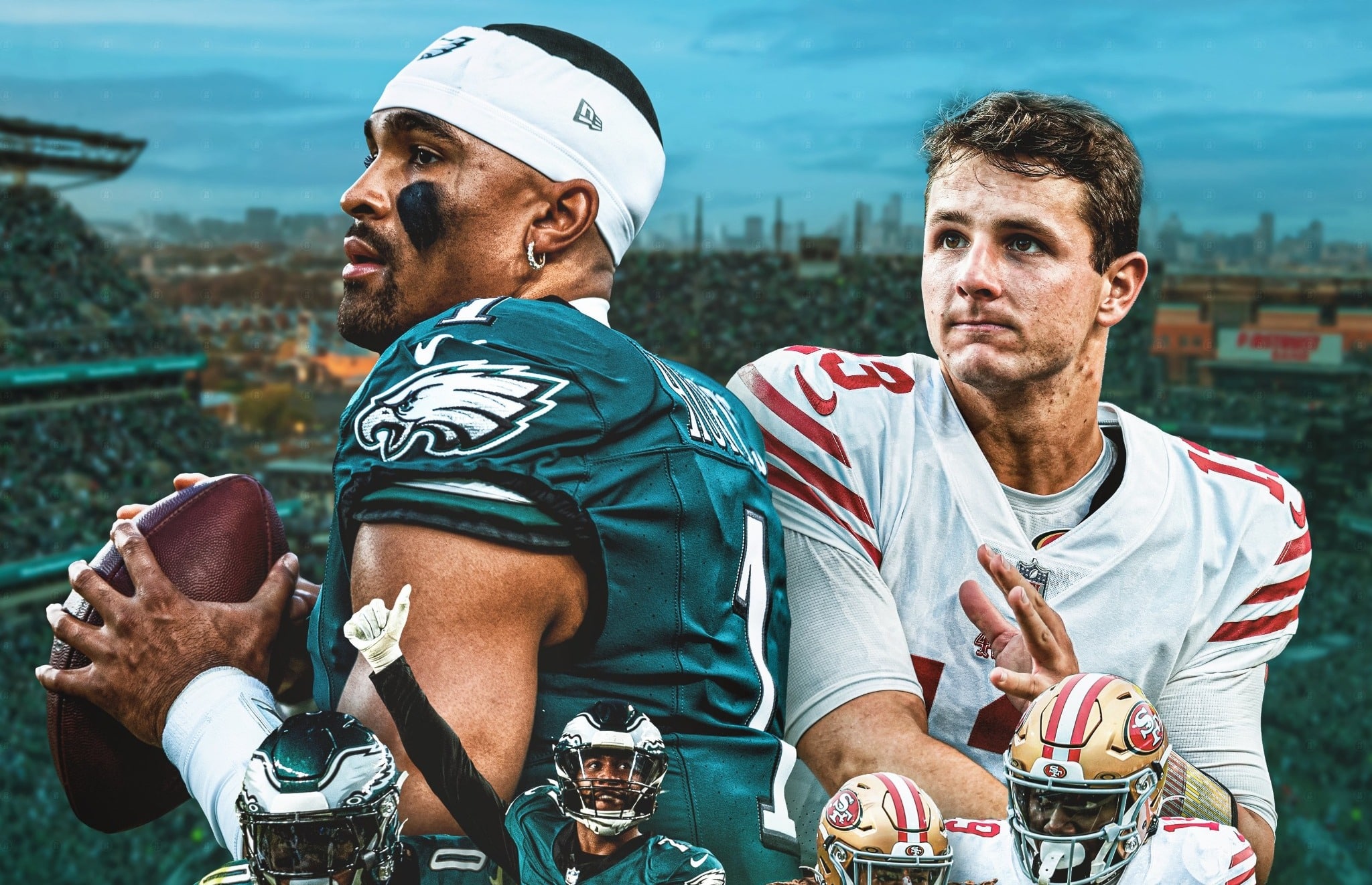 FLYER DEL JUEGO ENTRE EAGLES Y 49ERS