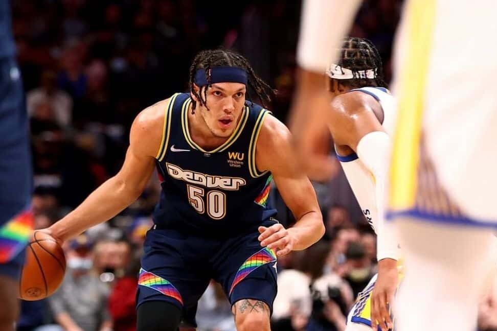AARON GORDON DURANTE UN JUEGO EN LA NBA CON LOS DENVER NUGGETS
