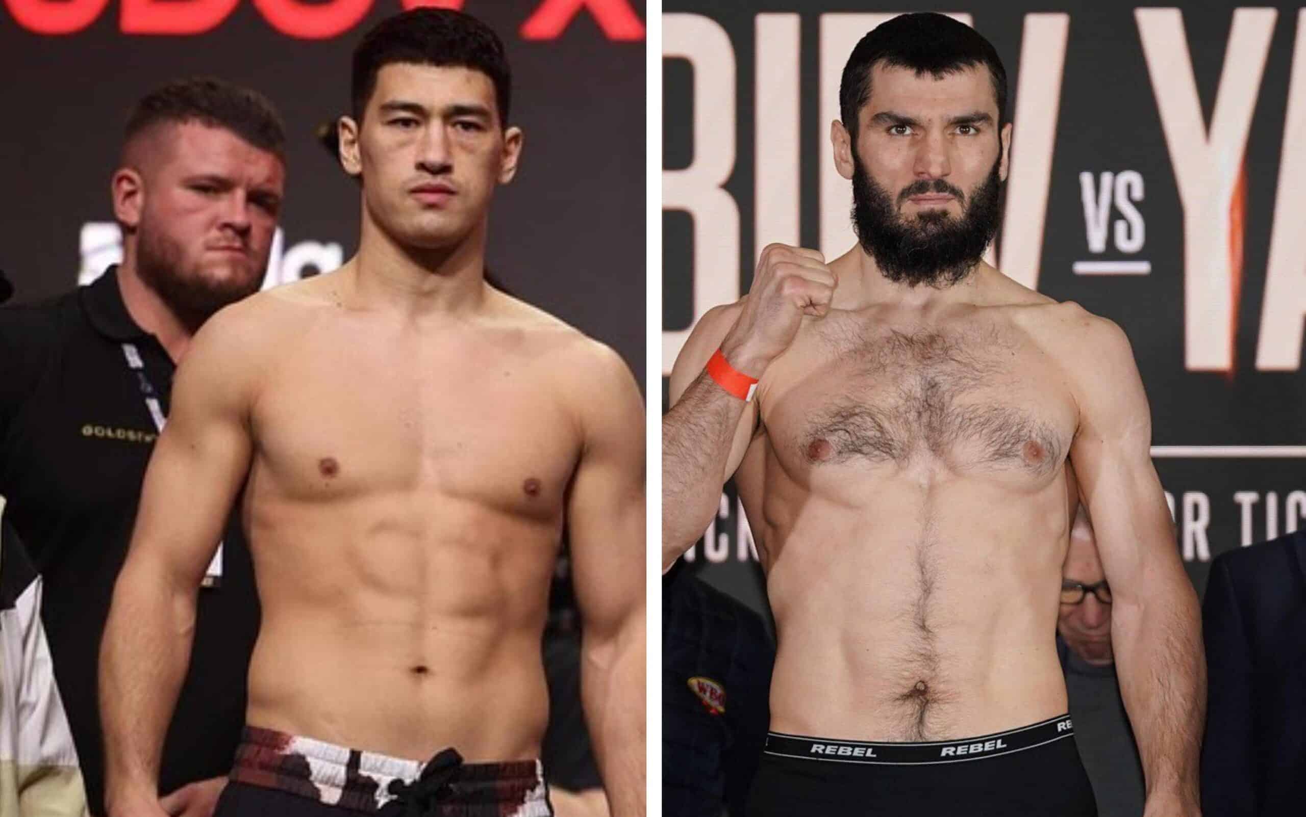 DMITRY BIVOL A LA IZQUIERDA Y ARTUR BETERBIEV A LA DERECHA