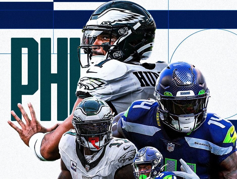 PÓSTER DE LOS SEAHAWKS DEL JUEGO EAGLES VS SEAHAWKS
