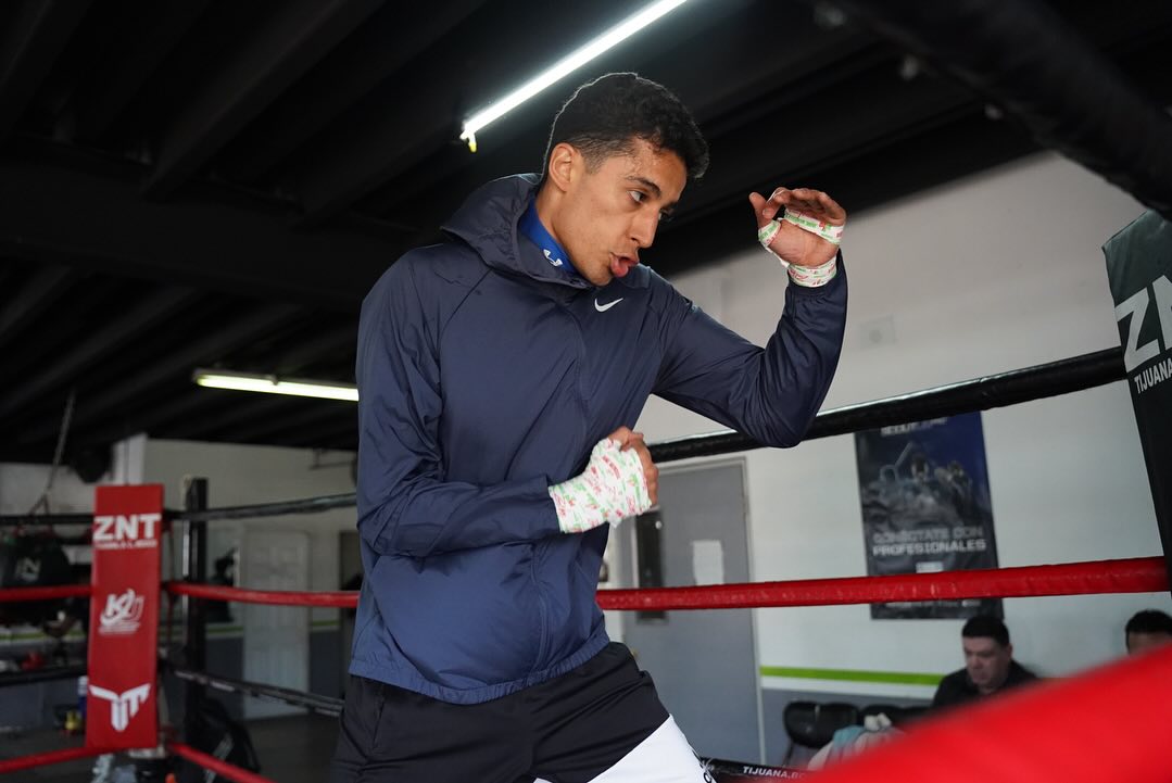 RAFAEL ESPINOZA DURANTE UN ENTRENAMIENTO