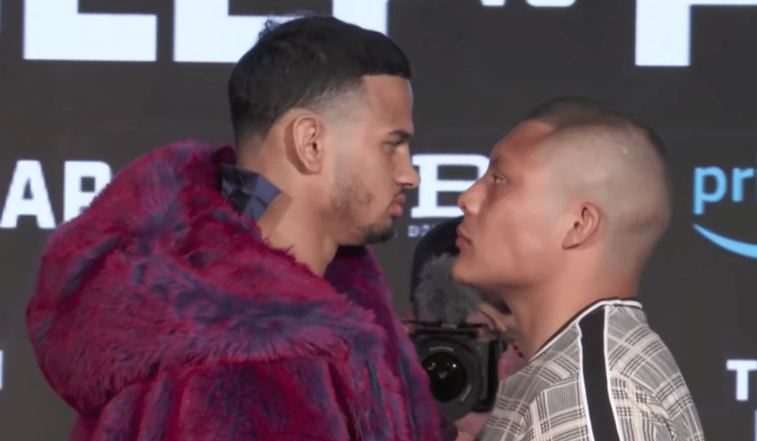 ROLANDO ROMERO A LA IZQUIERDA Y EL PITBULL CRUZ A LA DERECHA