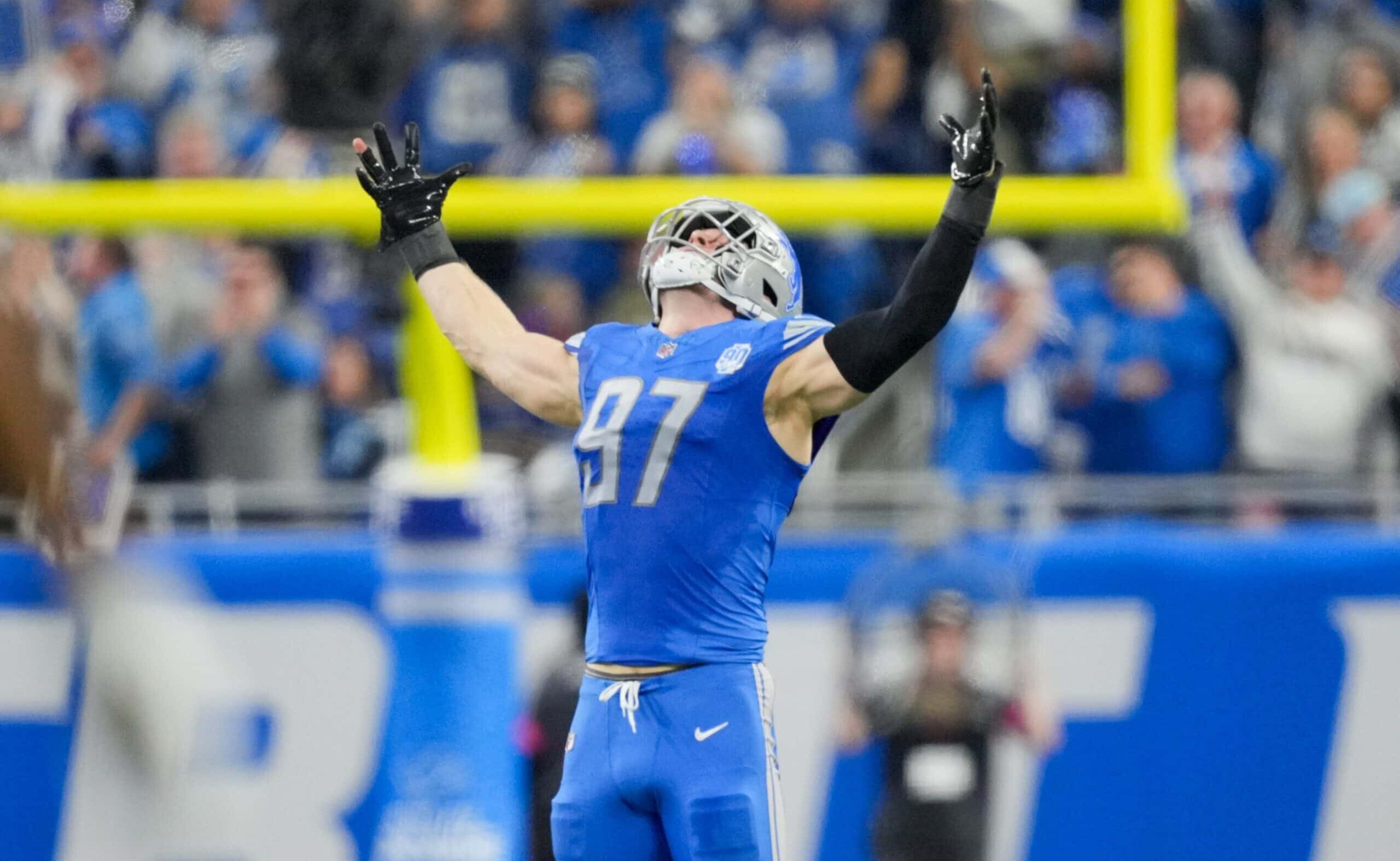LOS LIONS CELEBRAN EL TRIUNFO SOBRE TAMPA BAY BUCCANEERS