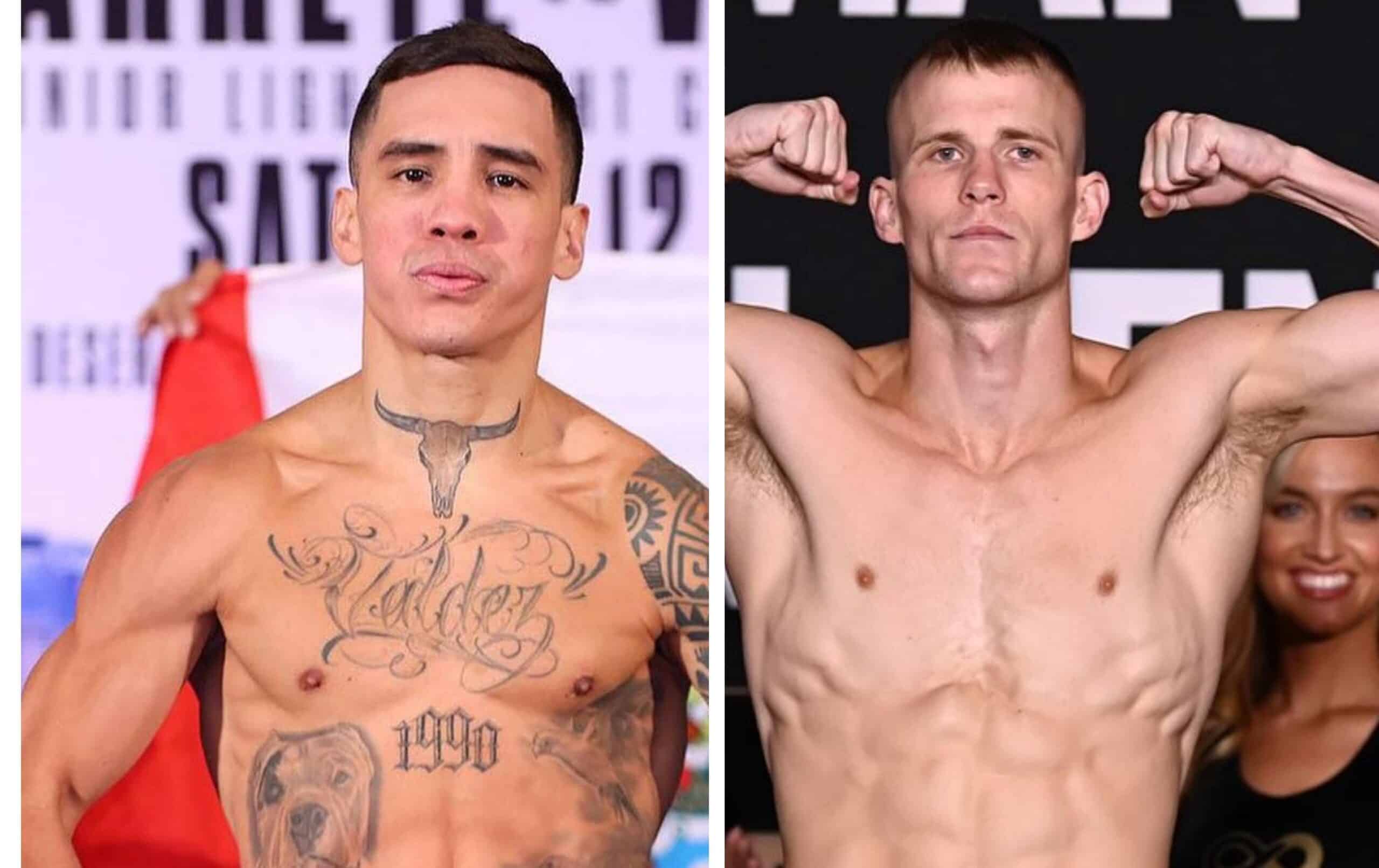 ÓSCAR VALDEZ A LA IZQUIERDA Y LIAM WILSON A LA DERECHA