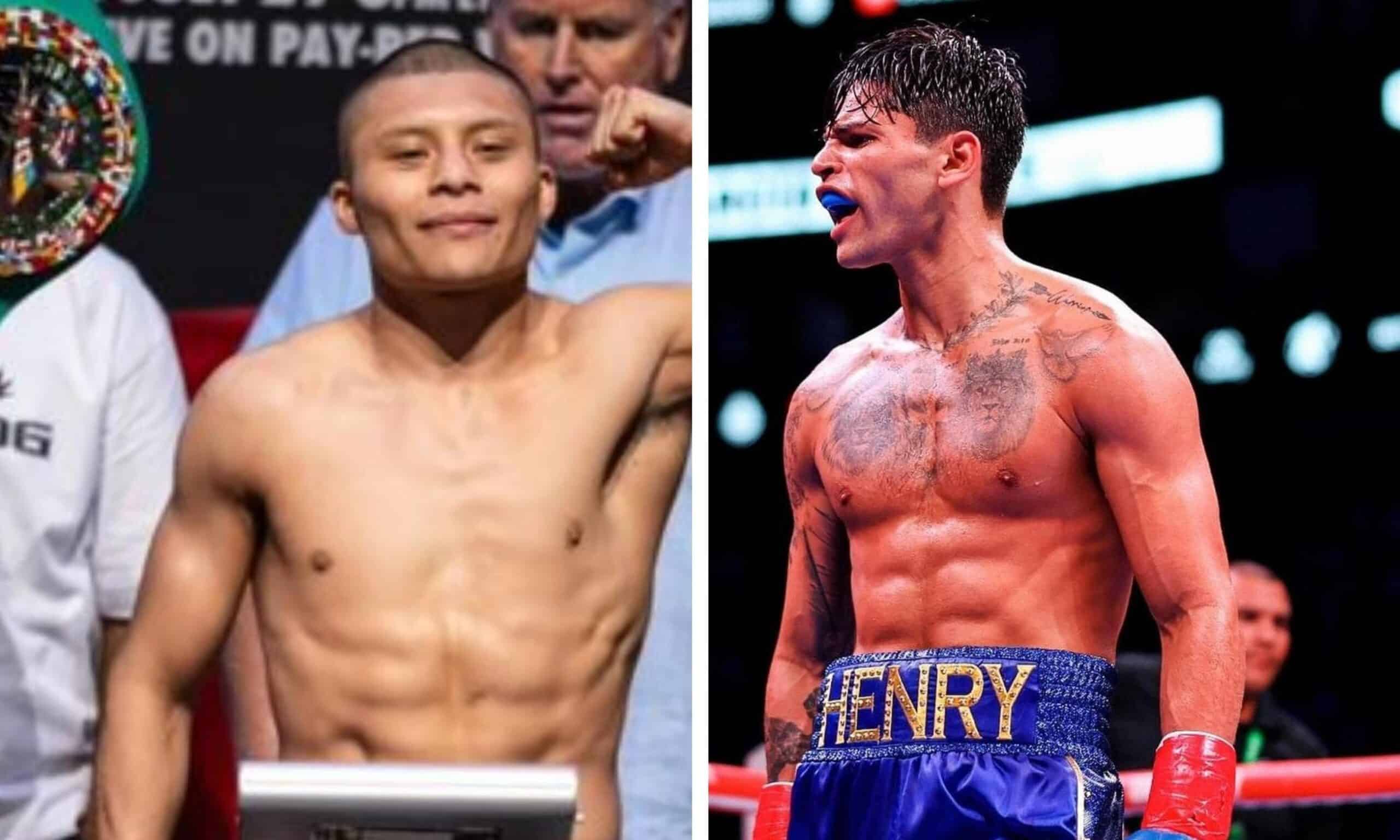 ISAAC CRUZ A LA IZQUIERDA Y RYAN GARCÍA A LA DERECHA