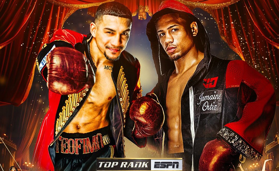 PÓSTER DEL COMBATE PRÓXIMO ENTRE TEÓFIMO LÓPEZ Y JAMAINE ORTIZ