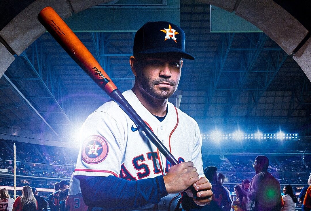 JOSÉ ALTUVE POSA PARA LA FOTO PARA LOS HOUSTON ASTROS