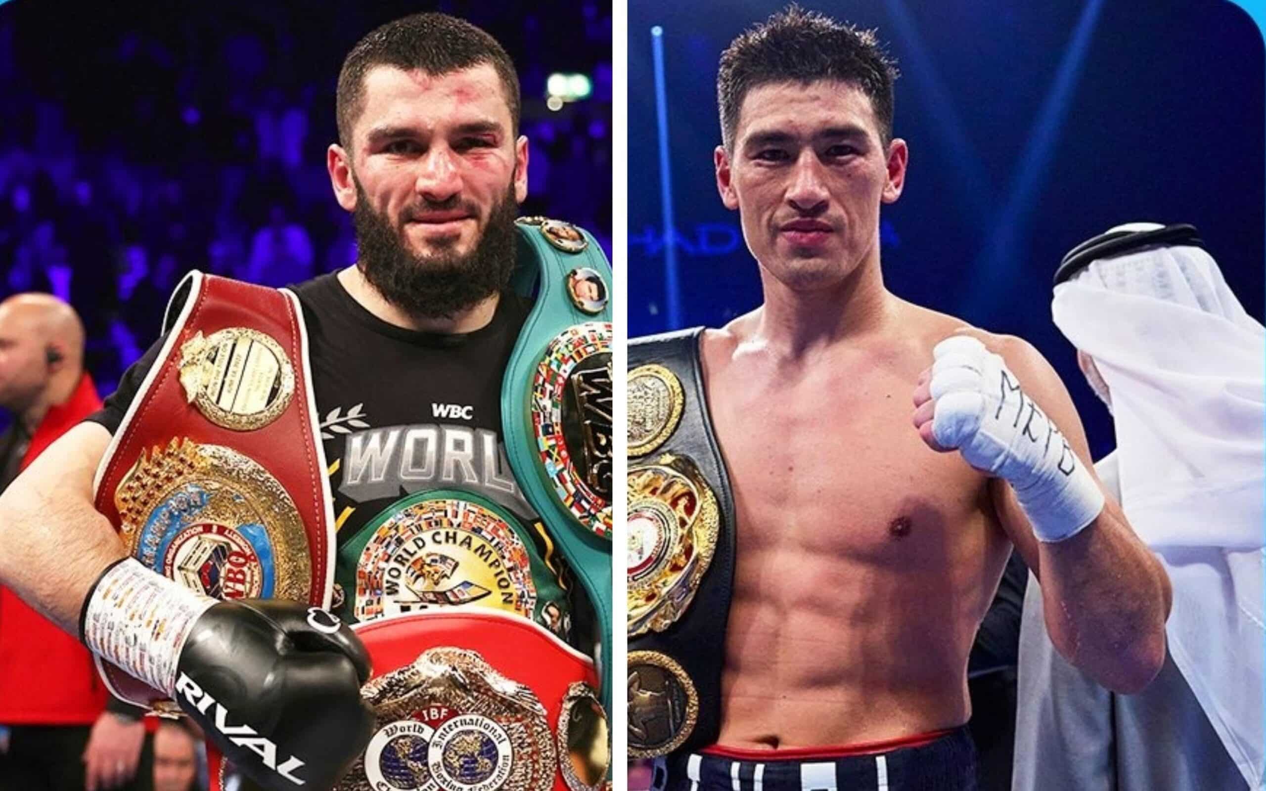 ARTUR BETERBIEV A LA IZQUIERDA Y DMITRY BIVOL A LA DERECHA