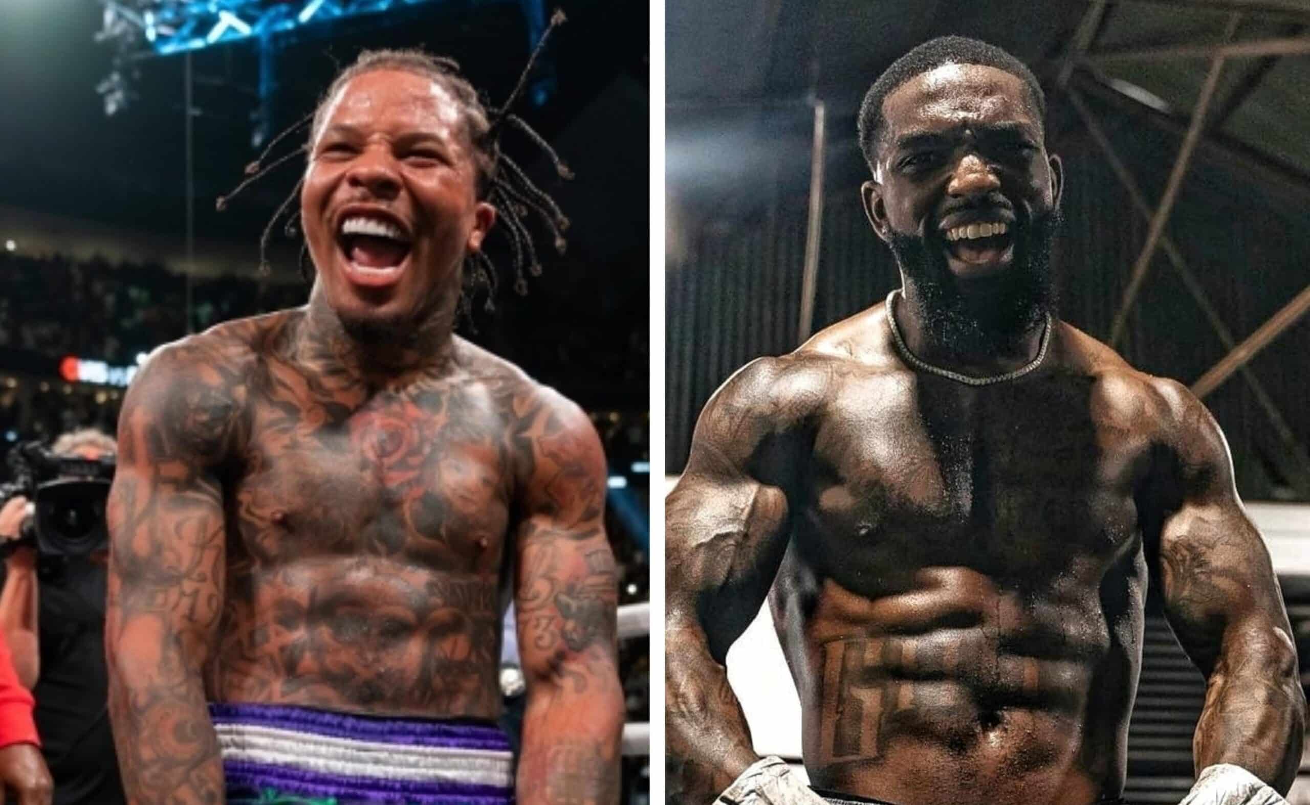 GERVONTA DAVIS A LA IZQUIERDA Y FRANK MARTIN A LA DERECHA