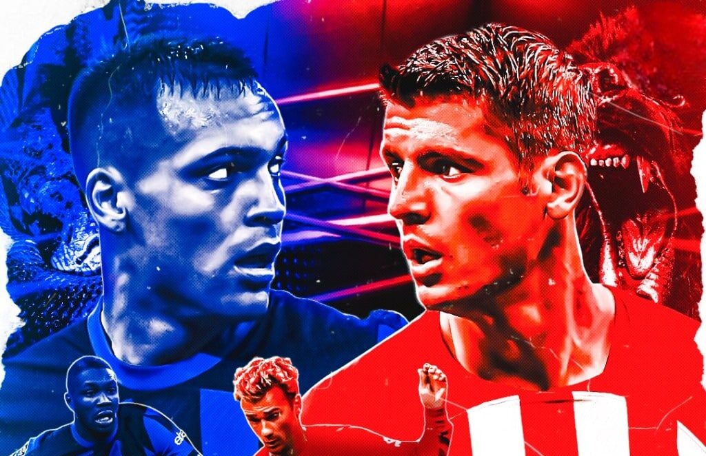 PÓSTER DE TNT SPORTS DEL JUEGO ENTRE EL INTER Y ATLÉTICO DE MADRID