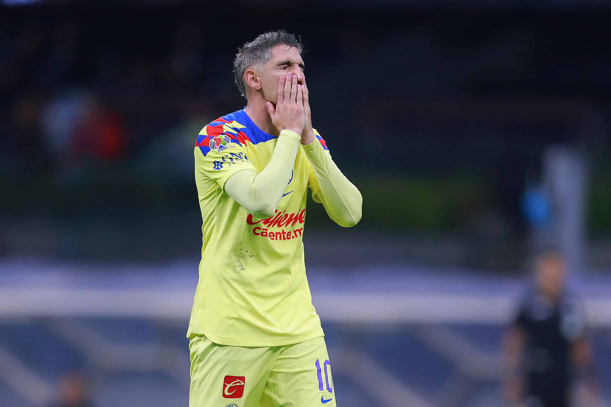Diego Valdes del América durante el juego de la jornada 7 del Torneo Apertura 2023 de la Liga BBVA MX.