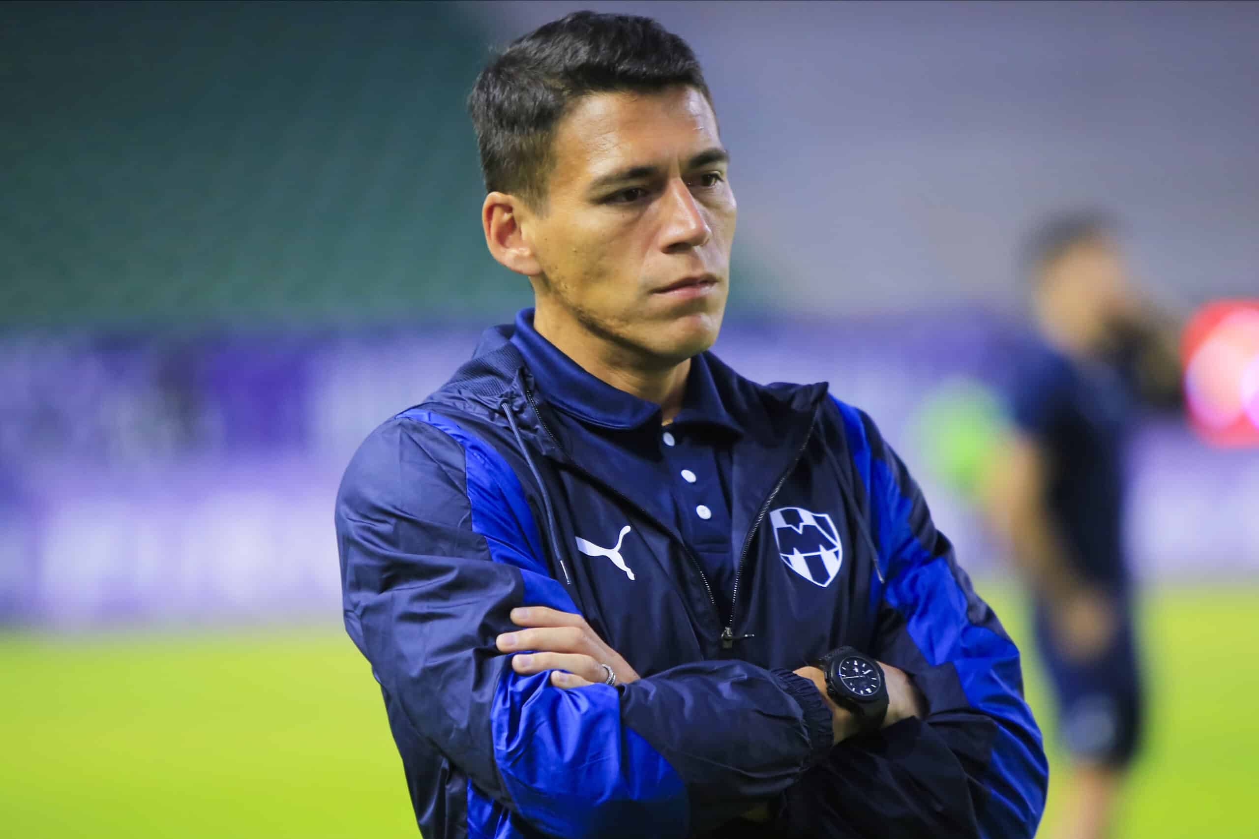 Héctor Moreno del Monterrey durante el juego amistoso previo al Torneo Clausura 2024.
