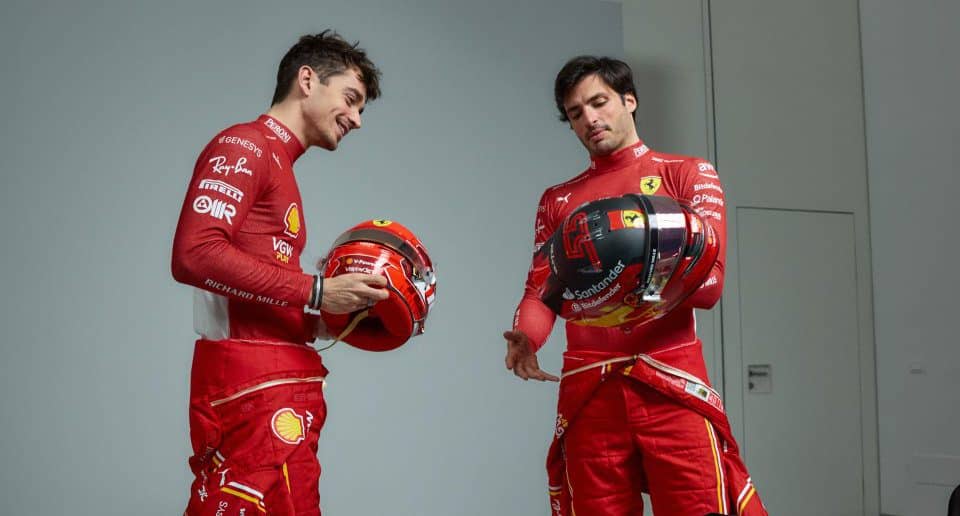 Charles Leclerc y Carlos Sainz