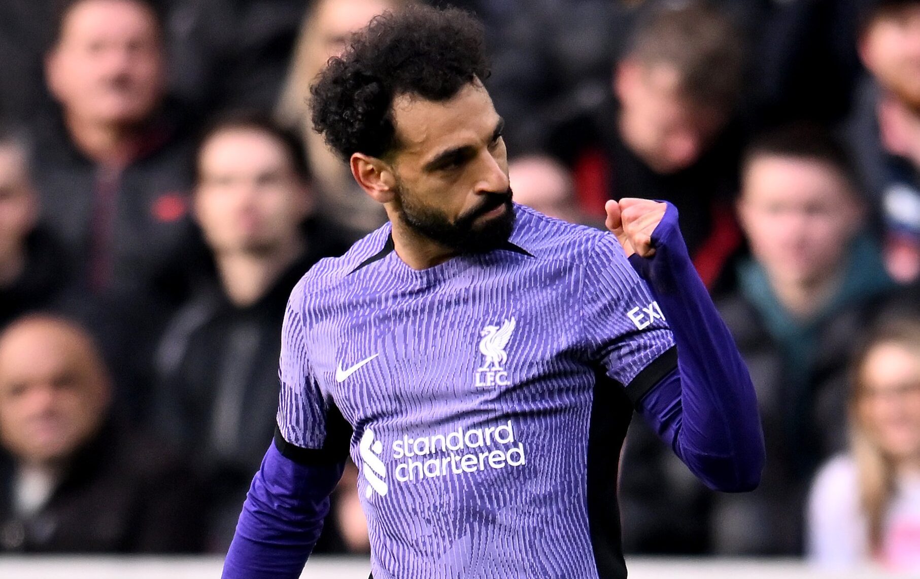 MOHAMED SALAH CELEBRA UN GOL PARA EL LIVERPOOL