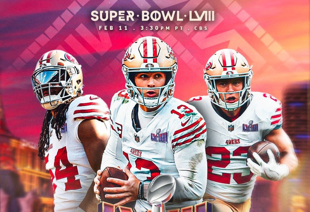 PÓSTER DE LOS 49ERS DEL SUPER BOWL LVIII