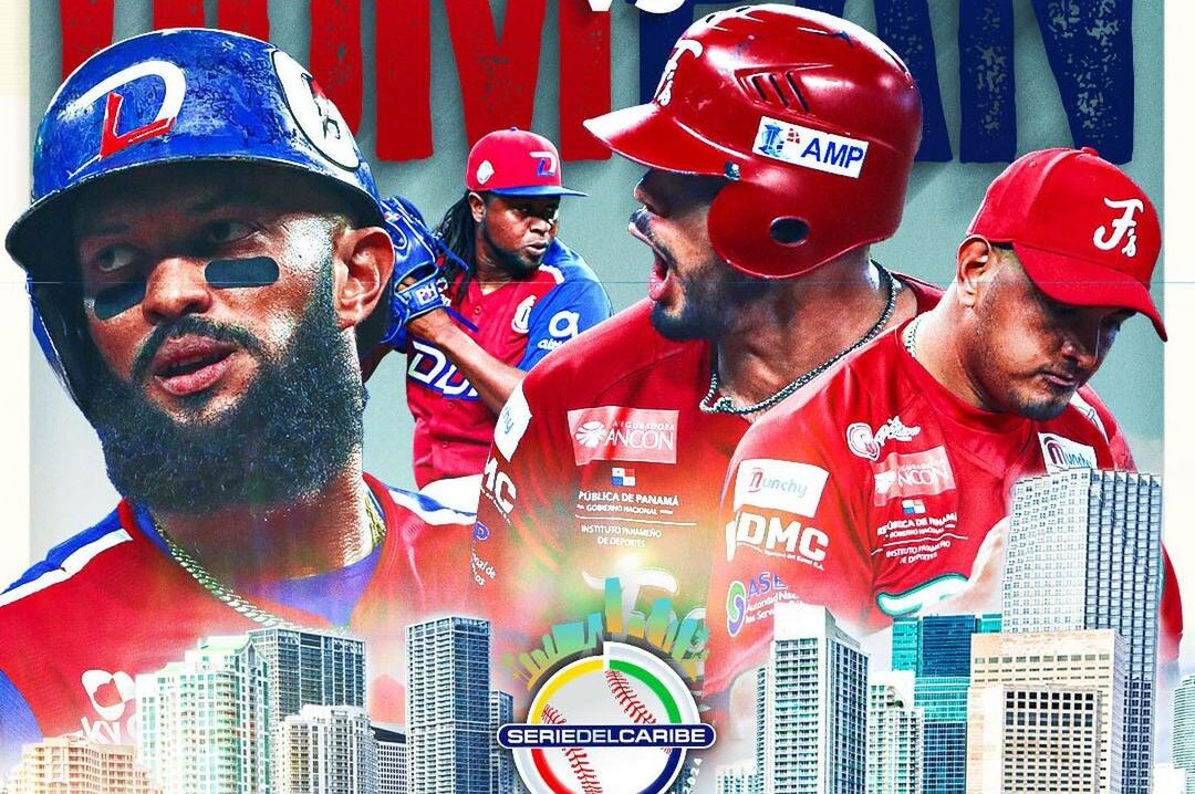 PÓSTER OFICIAL DE LOS DUELOS DE SEMIFINALES DE LA SERIE DEL CARIBE