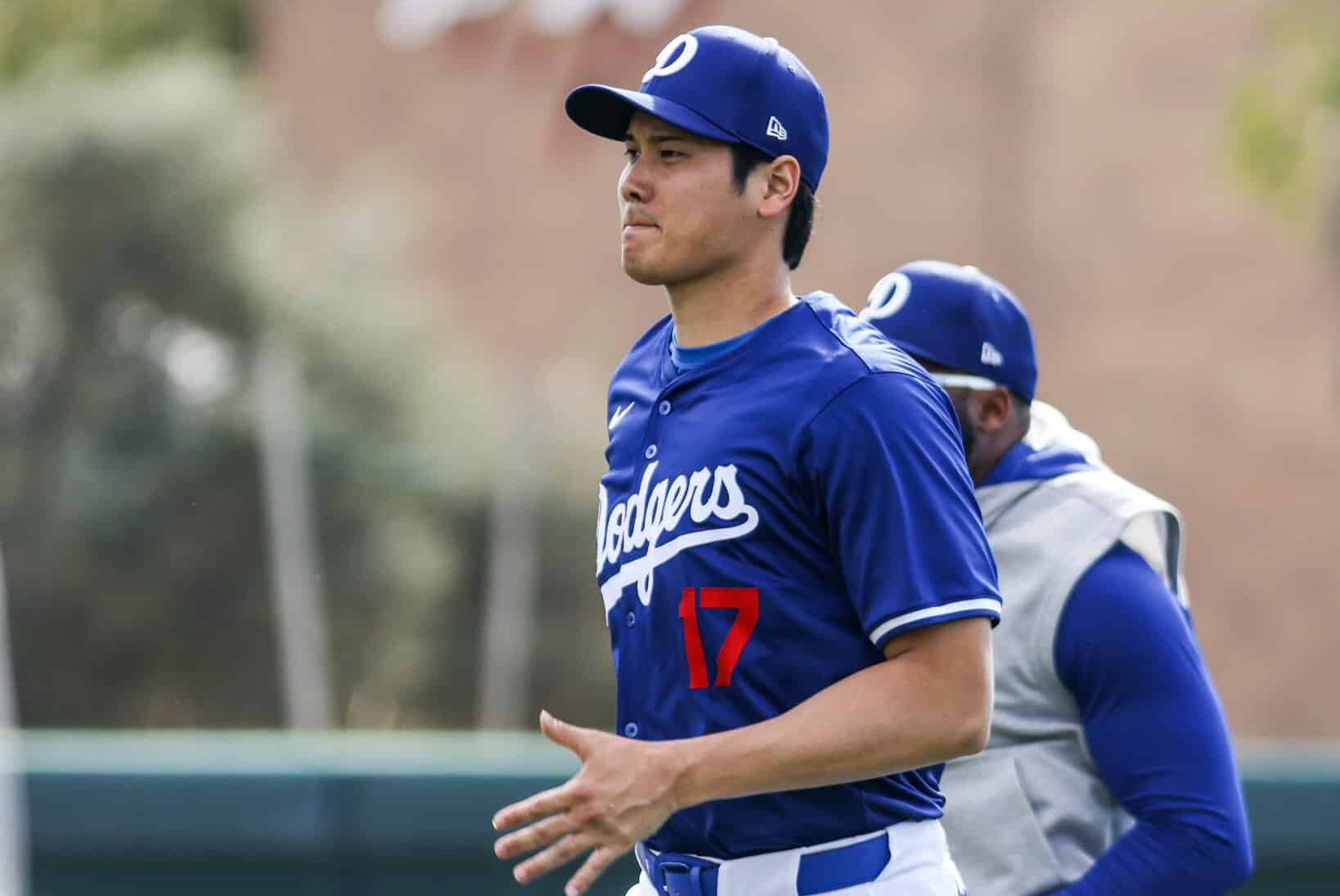 SHOHEI OHTANI EN UN ENTRENAMIENTO CON LOS DODGERS