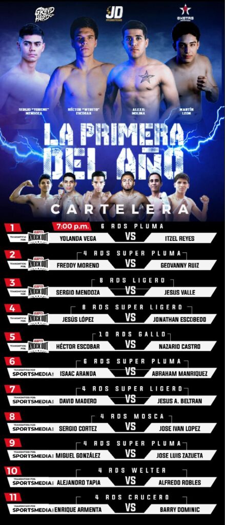CARTELERA COMPLETA PRIMERA DEL AÑO JD PROMOTIONS