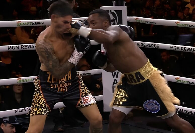 ERISLANDY LARA GOLPEA A MICHAEL ZERAFA