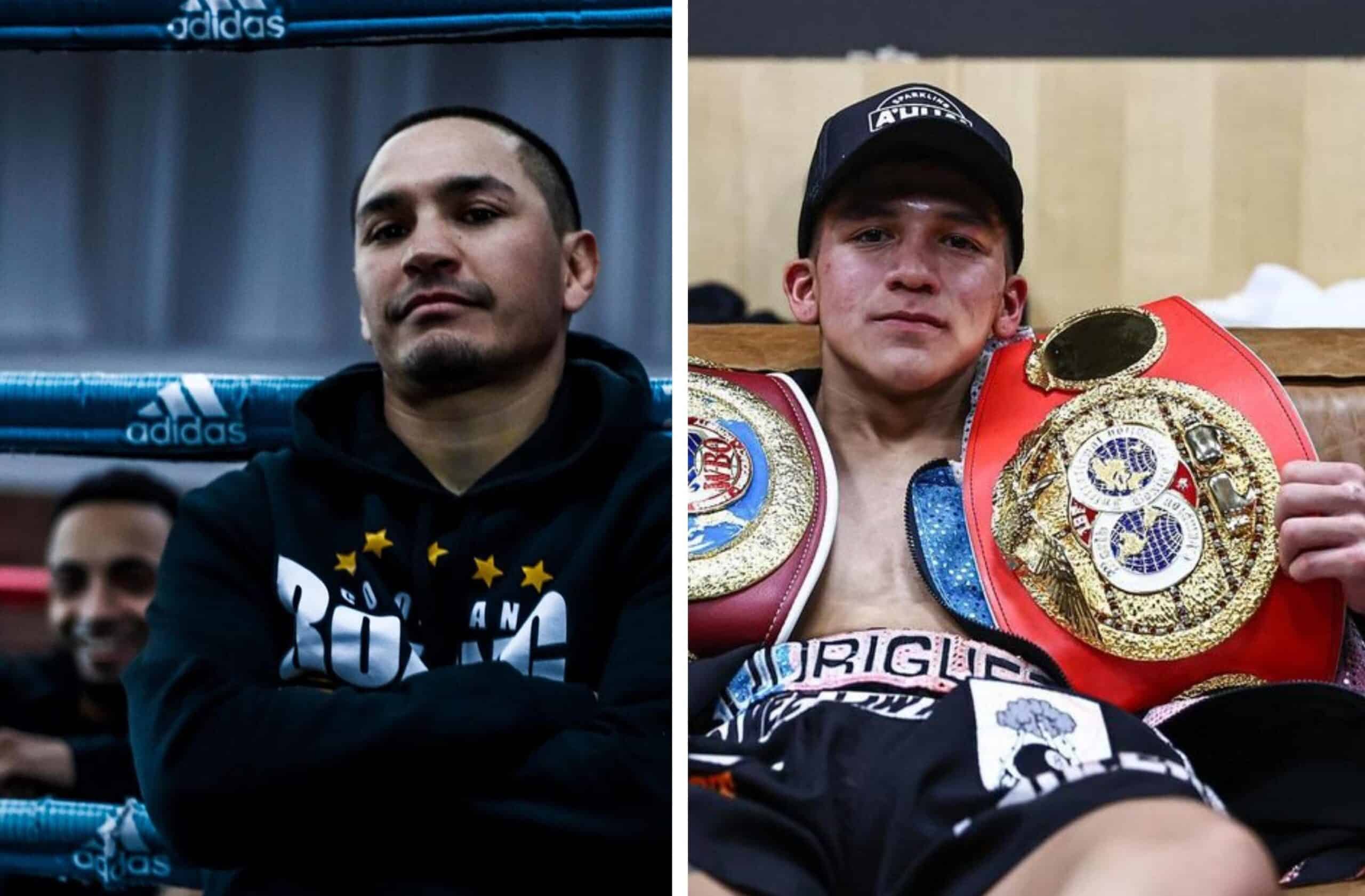 GALLO ESTRADA A LA IZQUIERDA Y BAM RODRÍGUEZ A LA DERECHA