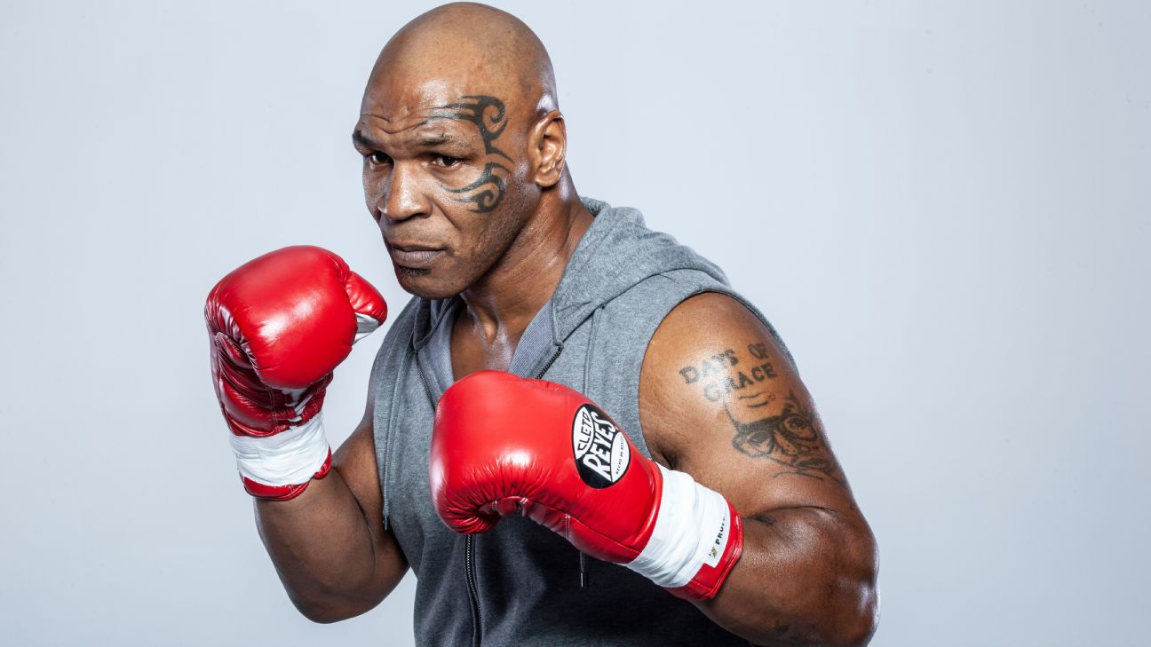 Mike Tyson se alista para su pleito ante Jake Paul.