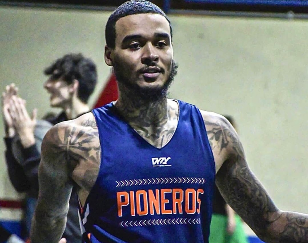 Jordan Allen previo al inicio del juego en Ciudad de México.
