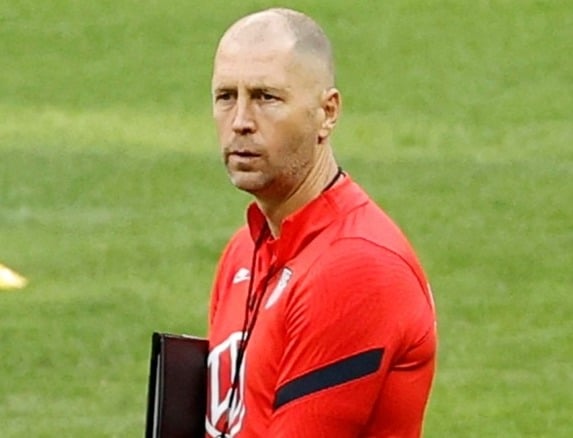 Gregg Berhalter en entrenamiento de la Selección de Estados Unidos.