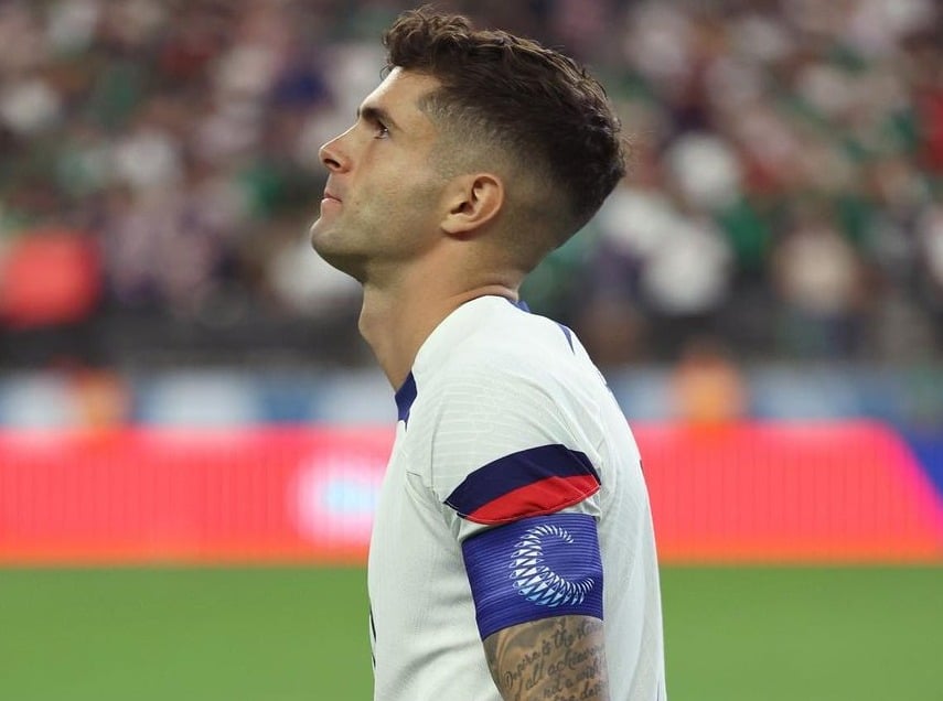 Christian Pulisic en partido de la gran final de la Nations League.